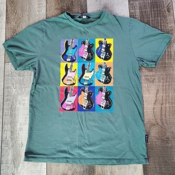 𝗕𝗲𝗻 𝗦𝗵𝗲𝗿𝗺𝗮𝗻 𝗚𝘂𝗶𝘁𝗮𝗿 𝘚𝘩𝘪𝘳𝘵 Men's M 𝗘𝗨𝗖 𝗡𝗲𝘃𝗲𝗿 𝗪𝗼𝗿𝗻 - Picture 2 of 8